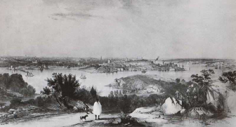 Conrad Martens View of Sydney from St Leonards